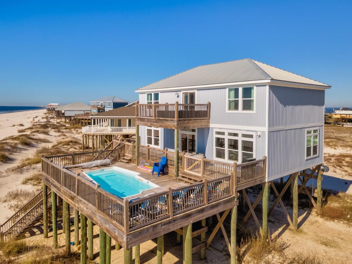 Island Time IV - Pet Friendly! Private Heated Gulf Facing Pool - Covered Porches And Sundecks - This Amazing Home Has It All! Home Dauphin Island Exterior photo